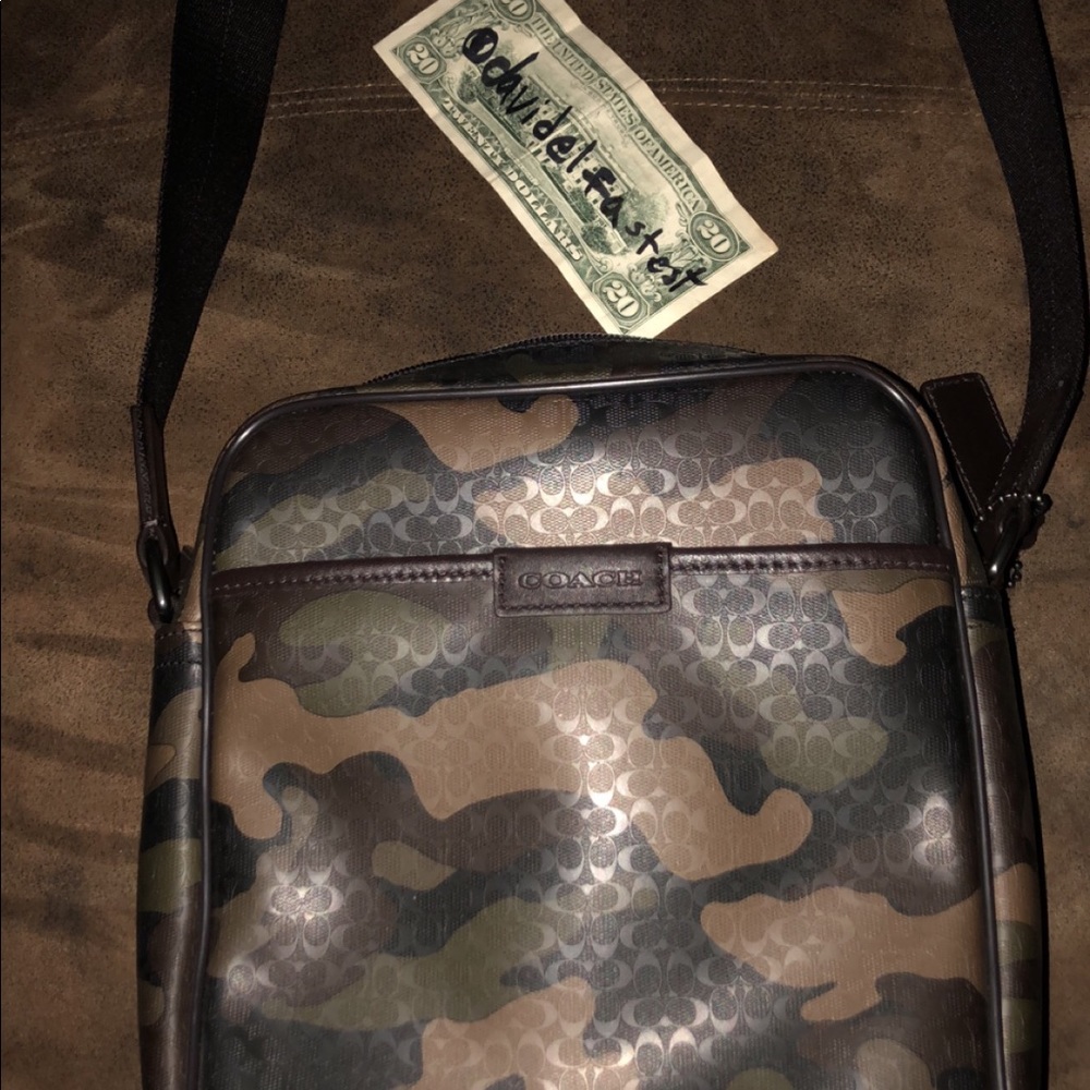 Coach Charles Flight Bag  Signature Camo Print